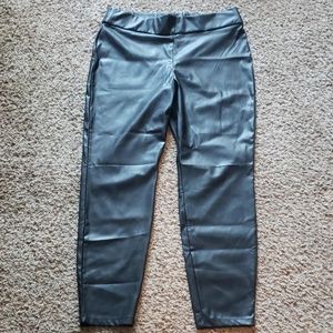 Vegan leather leggings